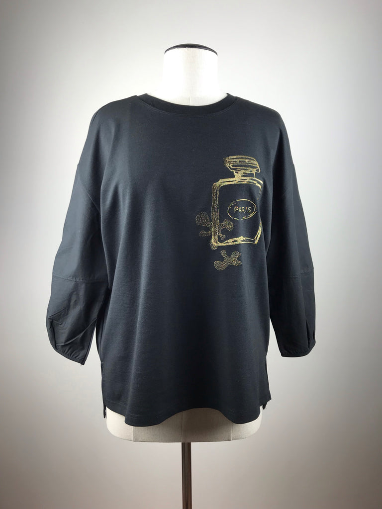 Long Sleeve Sweatshirt with Perfume bottle Design